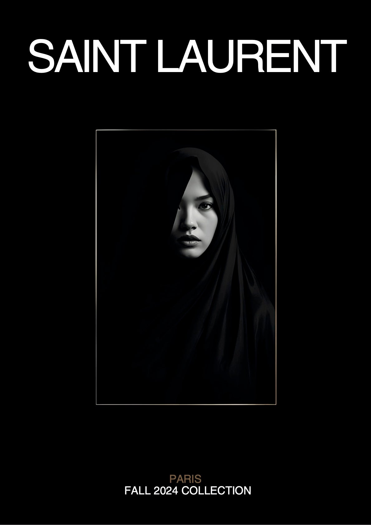 YSL No. 5 Fashion Poster
