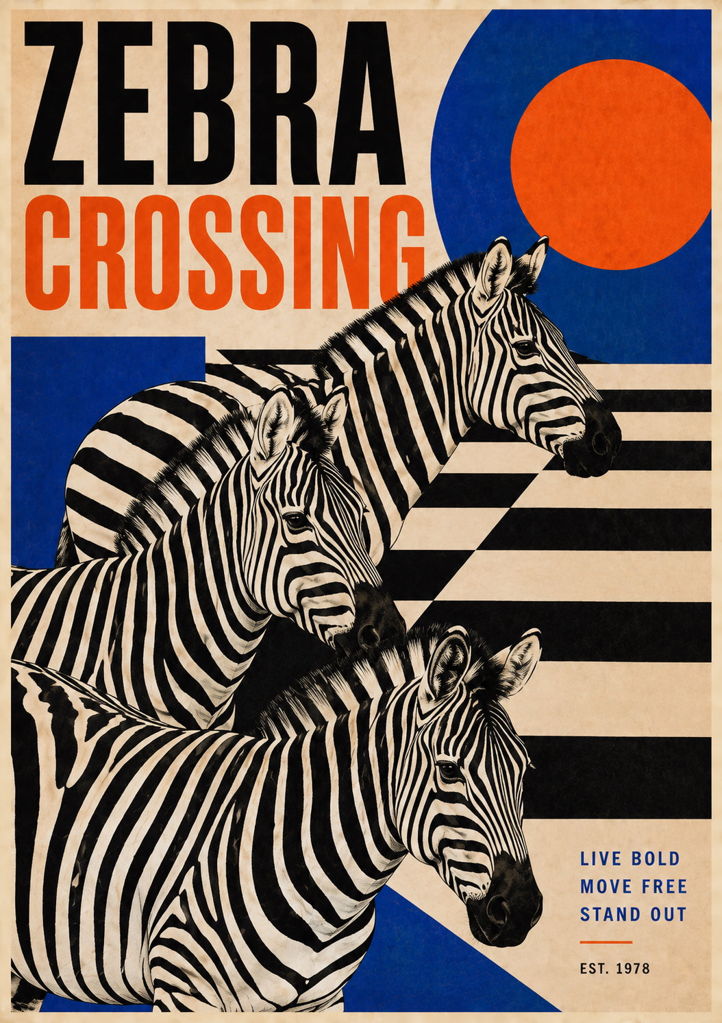Zebra Crossing Poster